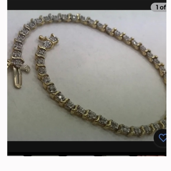 Stunning 14k 4.26ct tw Natural Diamond 6mm S-Link Tennis Bracelet 14k Gold - Picture 8 of 10